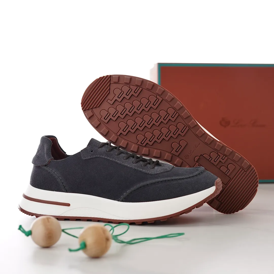 Factory price: 480💰 loro men's shoes💰iana/L men's shoes💰 Size: 38-45, customized 45 non-returnable Materials: The upper is made of elastic cloth for routing. Anti-fleece fabric is wrapped on the front and back to ensure stability. The back is equipped with a cushion to improve wearing comfort. Breathable mesh shoes. Elastic cloth inner𥚃 latex mesh insole. Sole I Men's Shoes💰Foam Combination T Men's Shoes💰U Outsole
